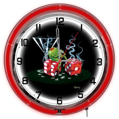 Continuum Sitting On Seven 18 ft. Neon Clock CO486501